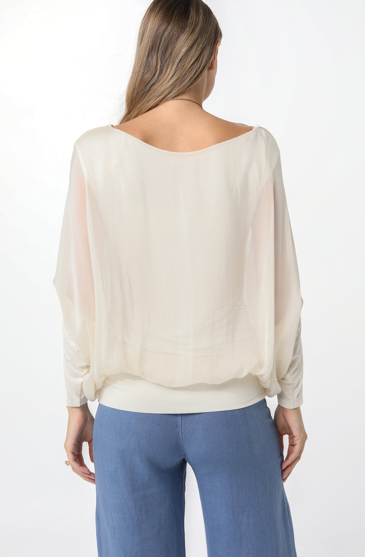 Silk Batwing Top