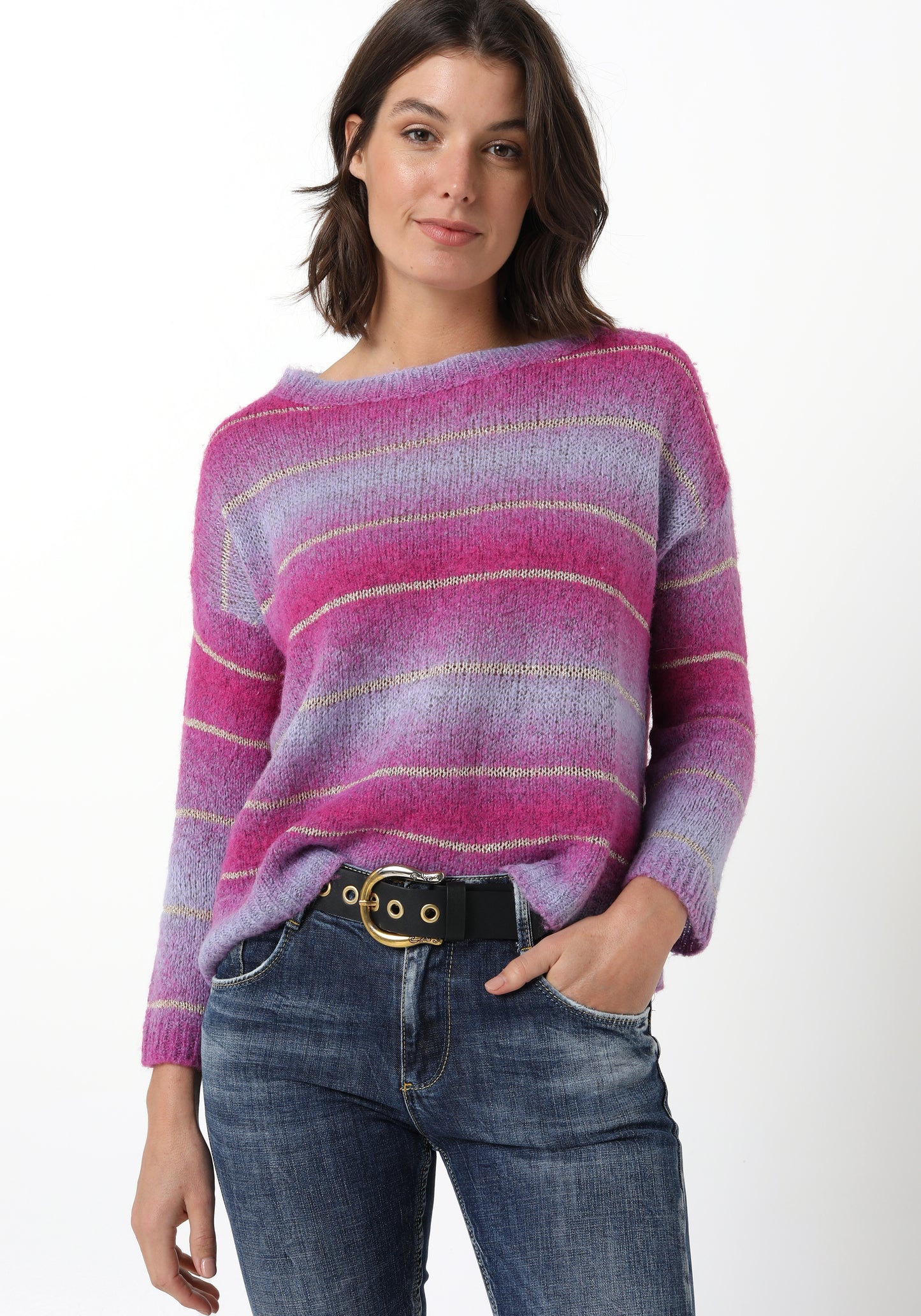 Ombre Knit with Gold Lurex