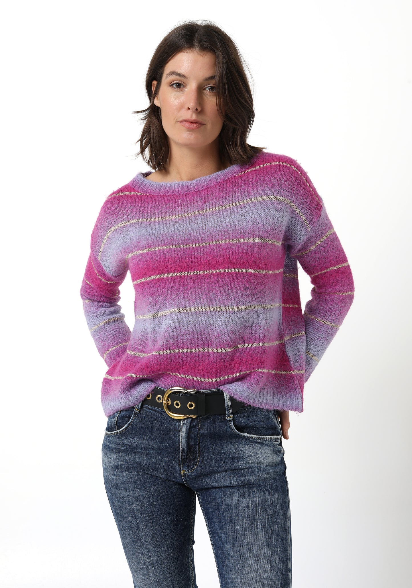 Ombre Knit with Gold Lurex