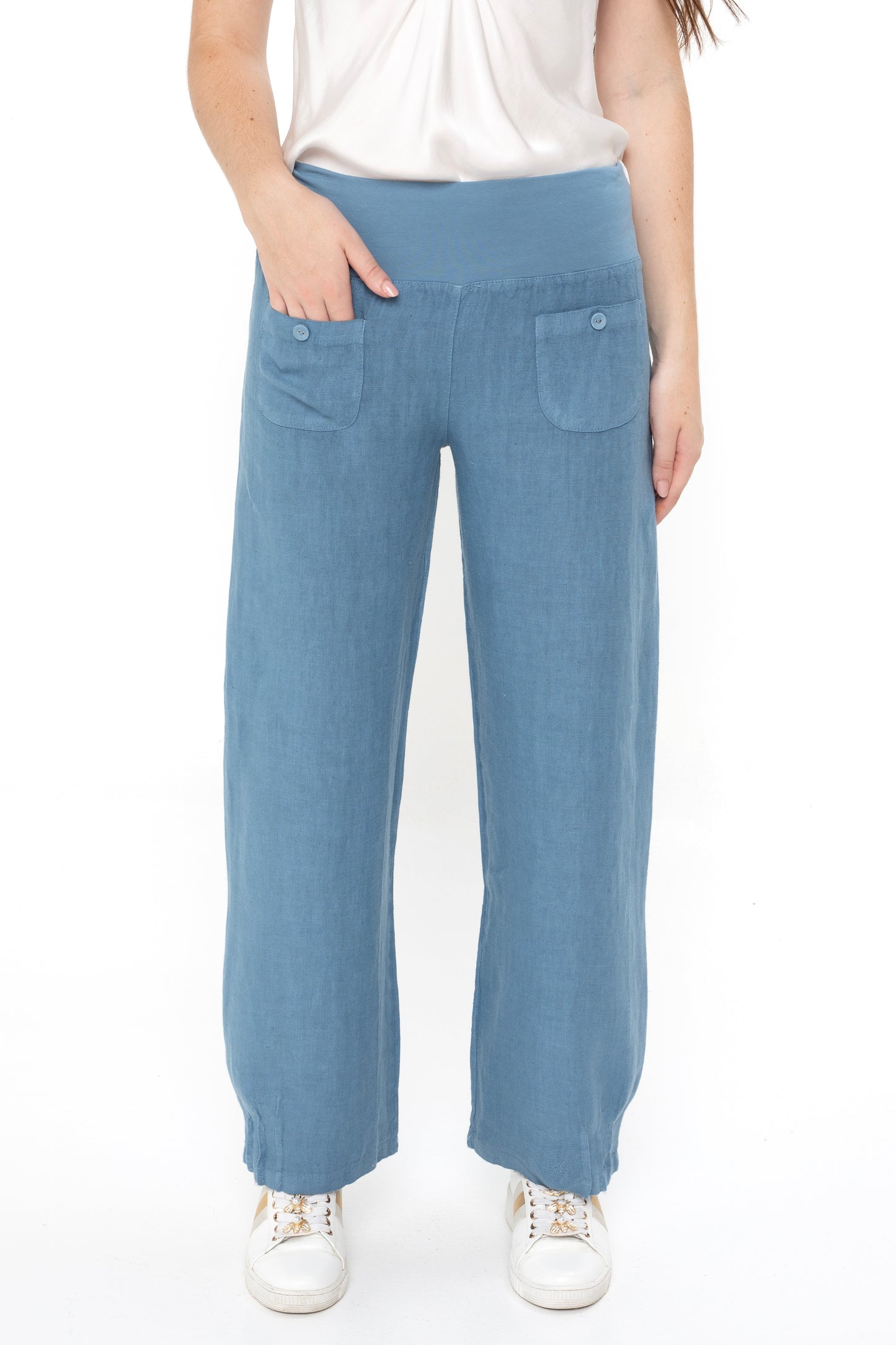 Elizabeth Scott Linen Pants - Cool Tones