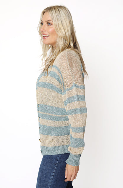 Knitted Lurex Cardigan
