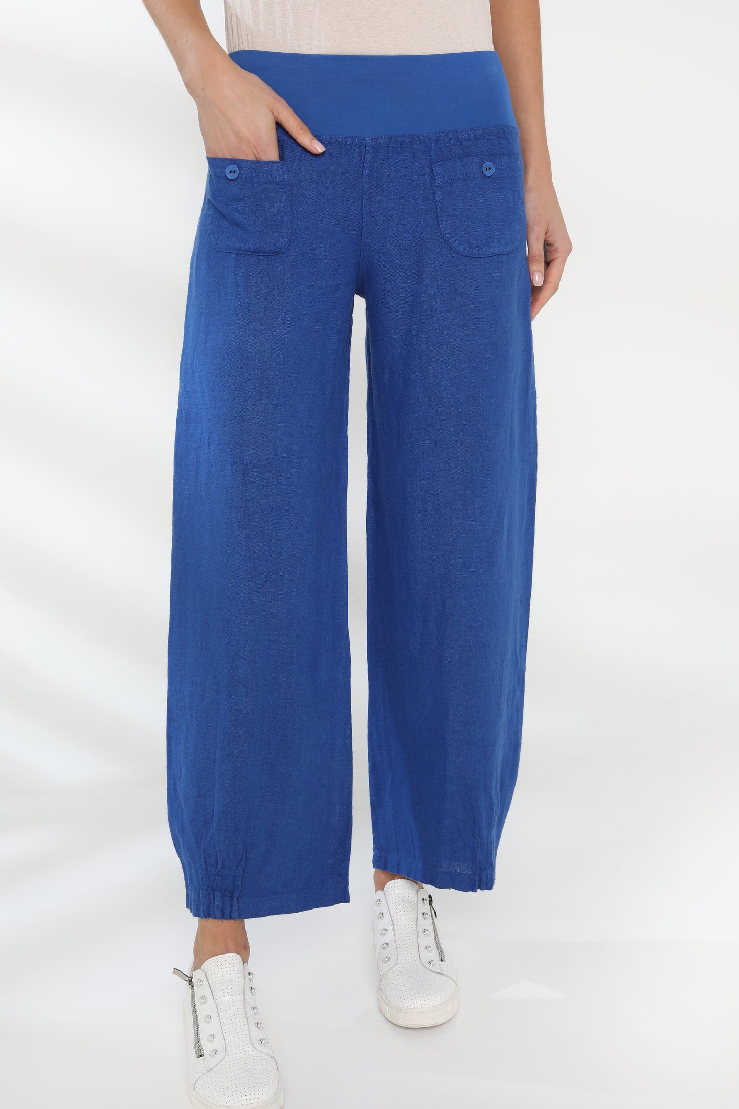 Elizabeth Scott Linen Pants - Cool Tones