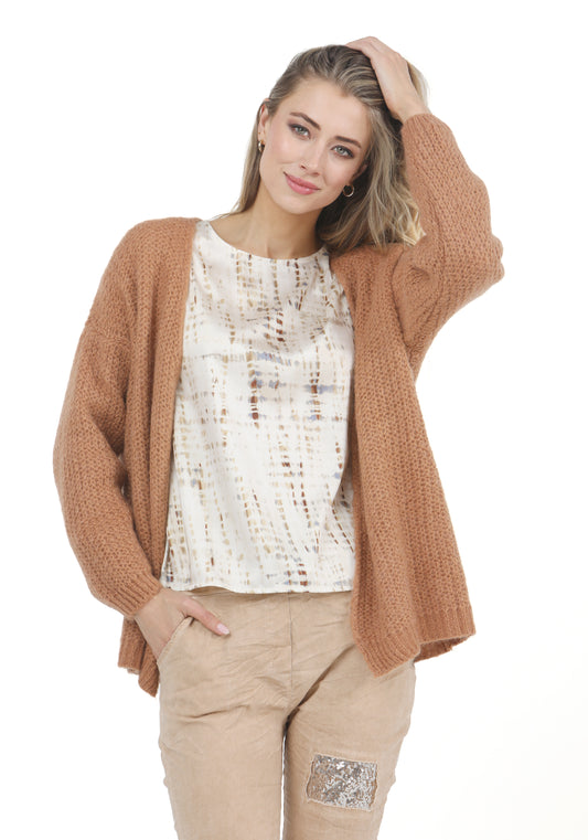 Waffle Knit Cardigan