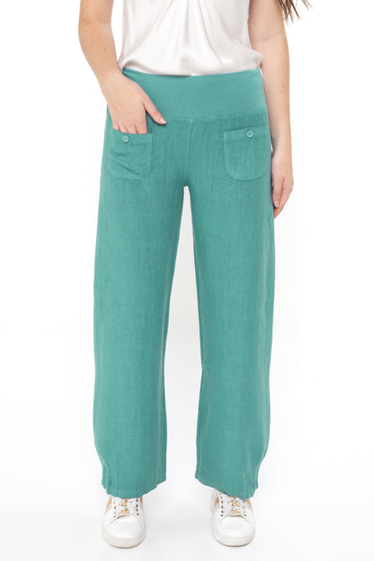 Elizabeth Scott Linen Pants - Cool Tones