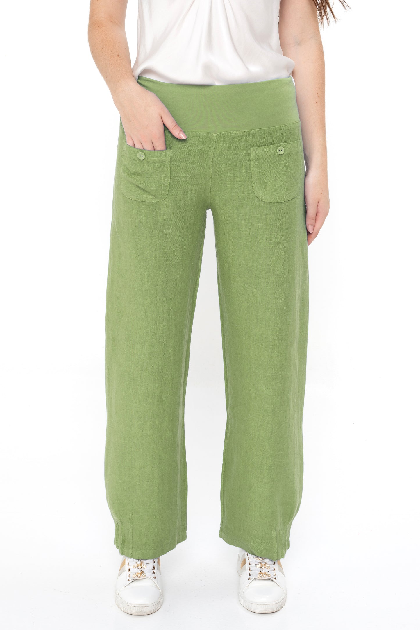Elizabeth Scott Linen Pants - Cool Tones