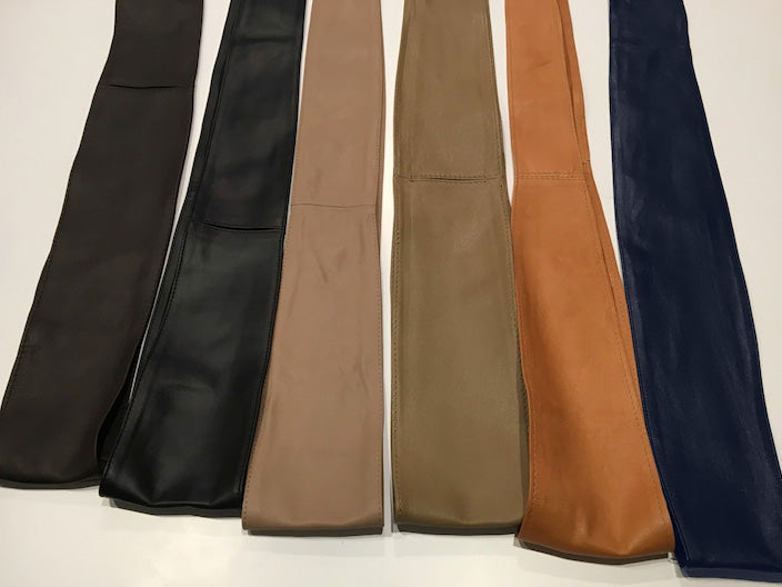 Fine Italian Leather Sash Belt