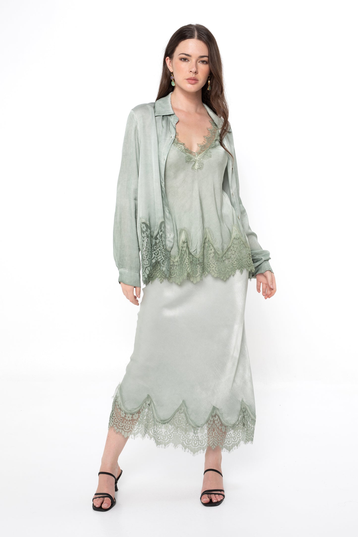 Venezia Satin Skirt