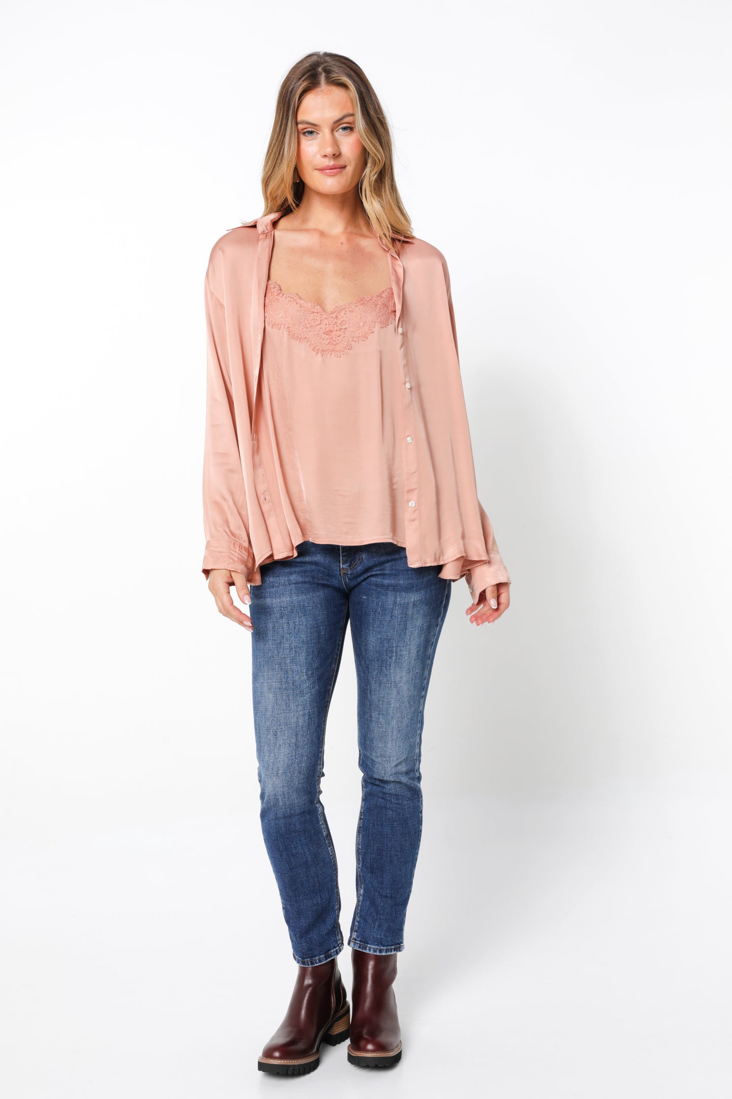 Palazzo Satin Shirt