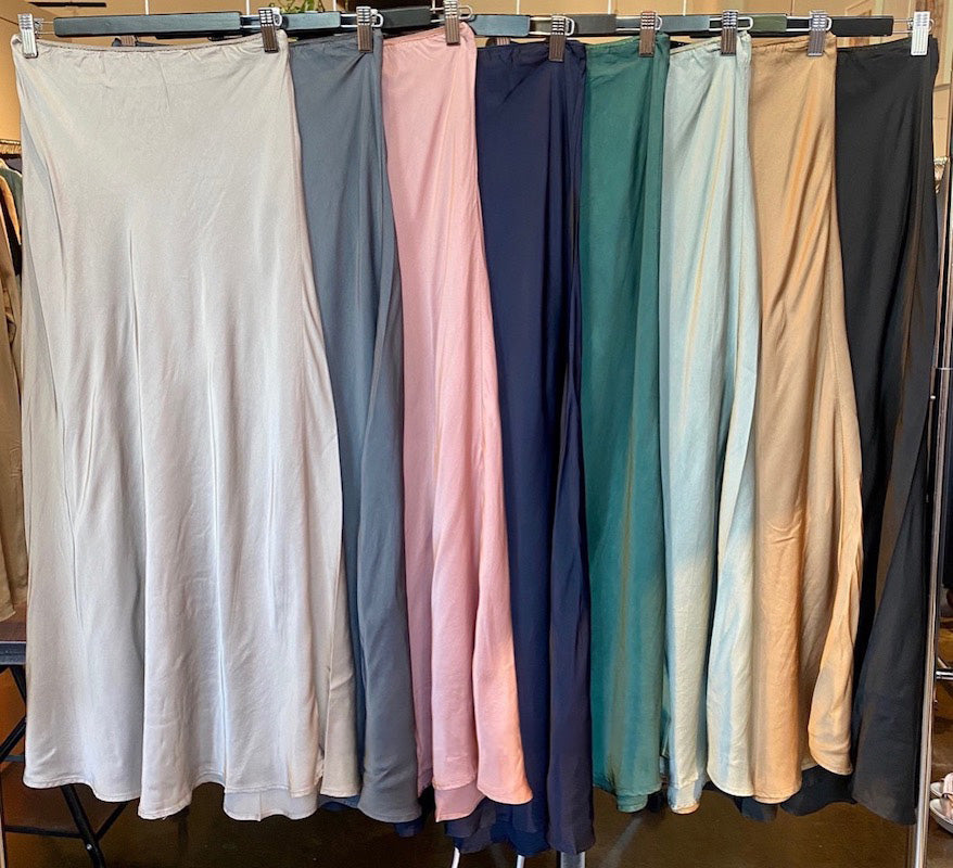Palazzo Satin Skirt