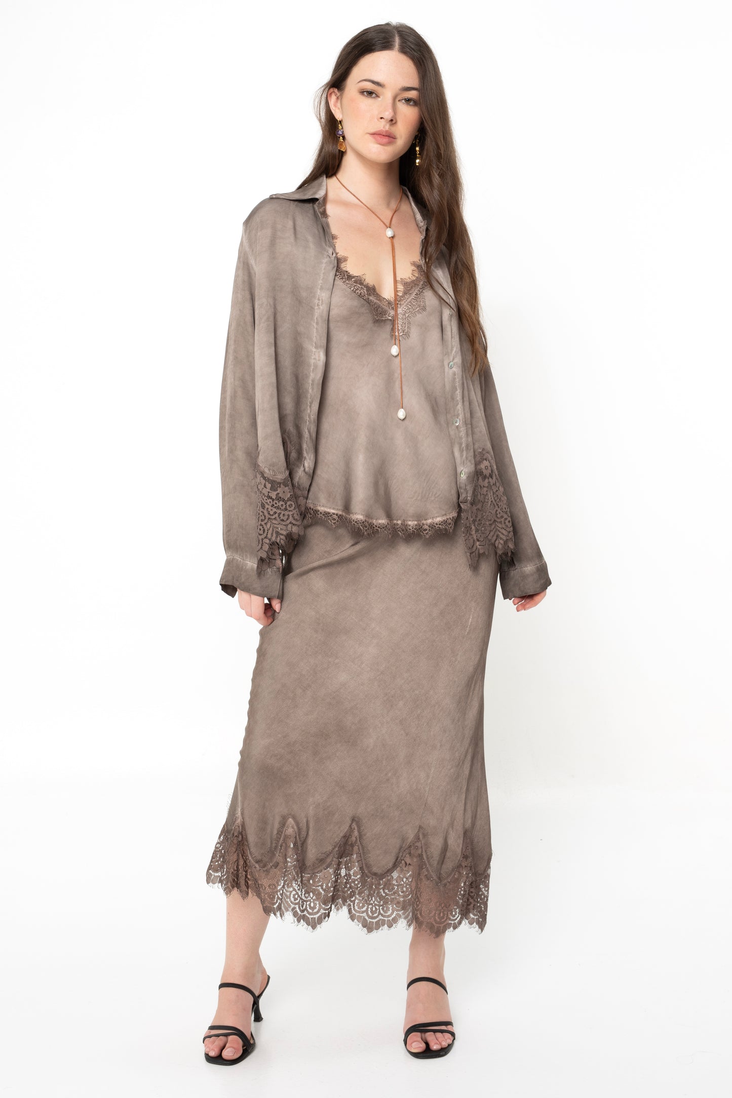 Venezia Satin Skirt