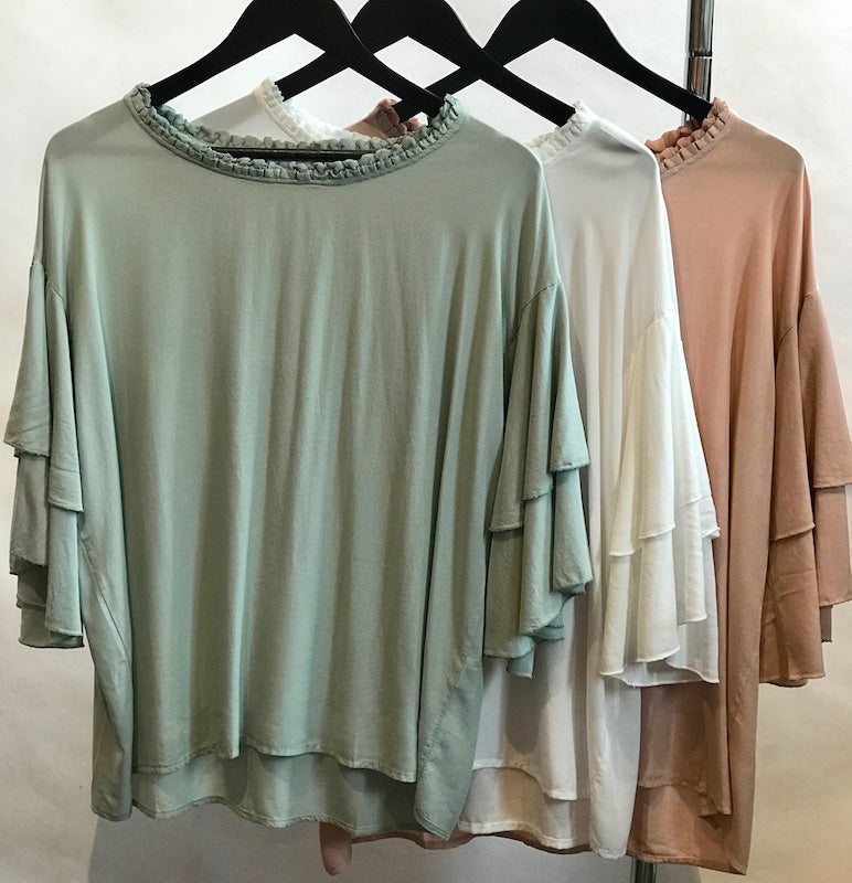 Layered Bell Sleeve Top