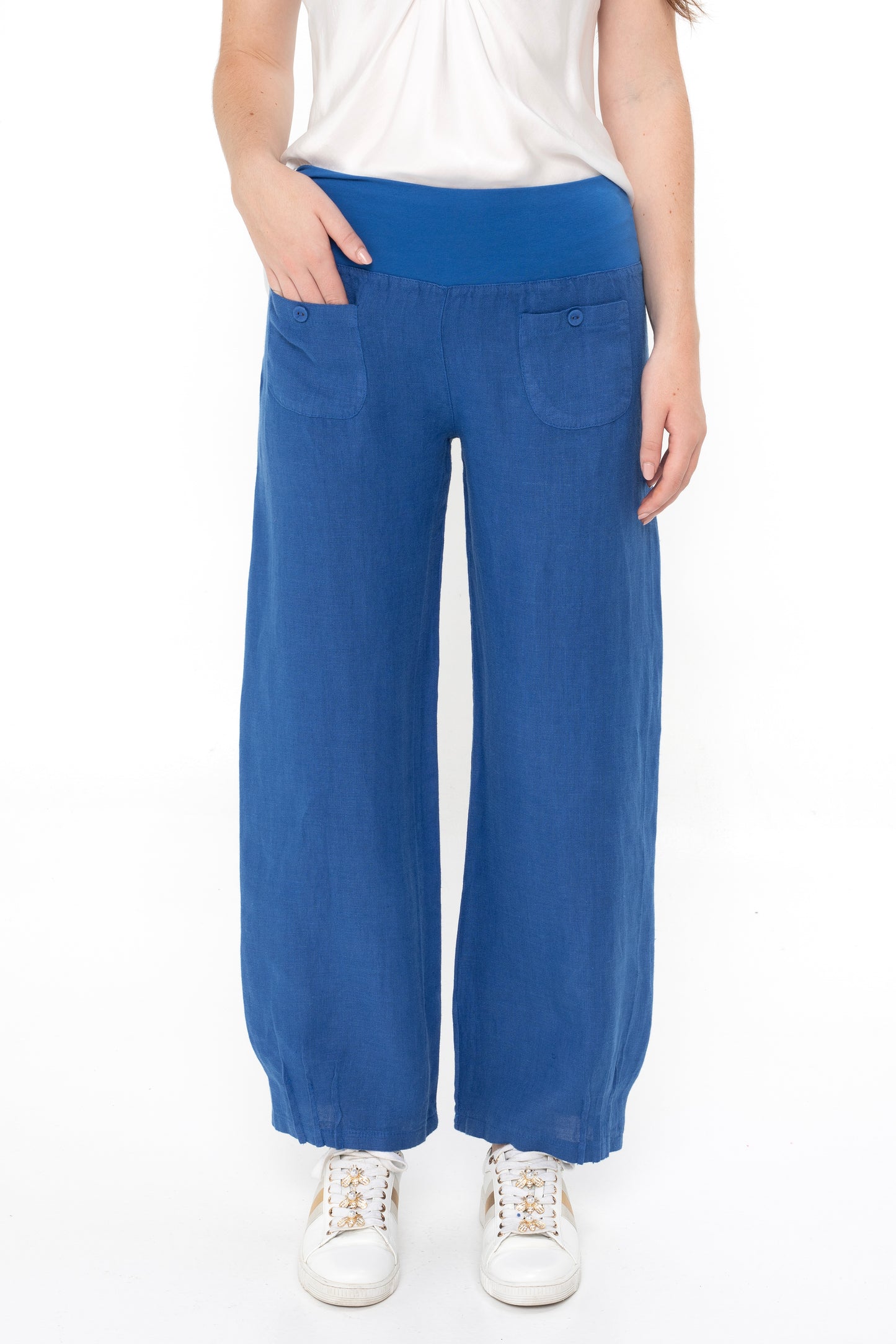 Elizabeth Scott Linen Pants - Cool Tones