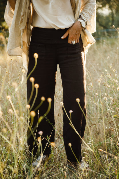 Elizabeth Scott Linen Pants - Warm Tones